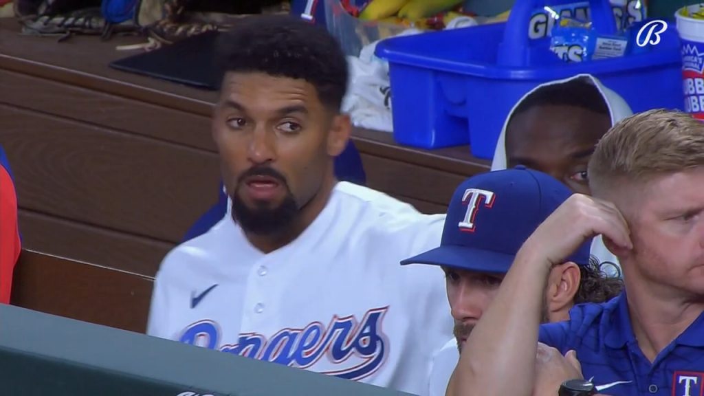 WATCH: Texas Rangers Marcus Semien Forgets At-Bat, Hits Double