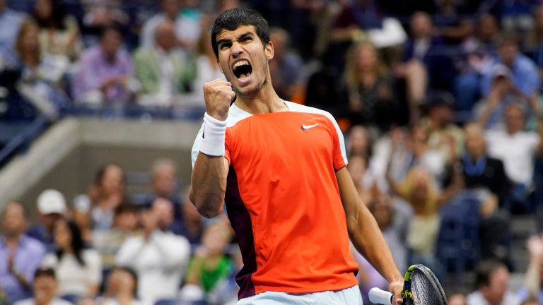 Carlos Alcaraz, of Spain, pictured above. (Charles Krupa/AP)