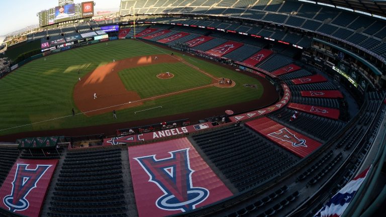 An overall view of Angel Stadium. (Kelvin Kuo/AP Photo)