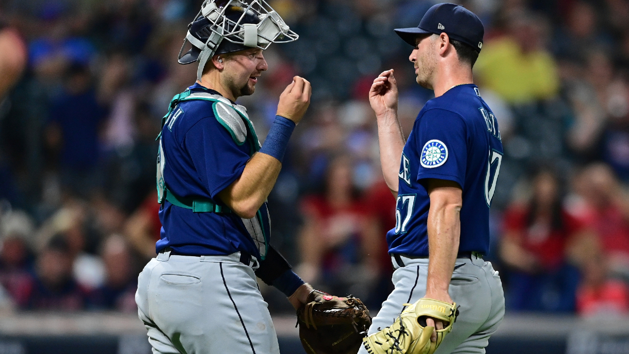 Raleigh homers twice, Mariners down sluggish Guardians 6-1