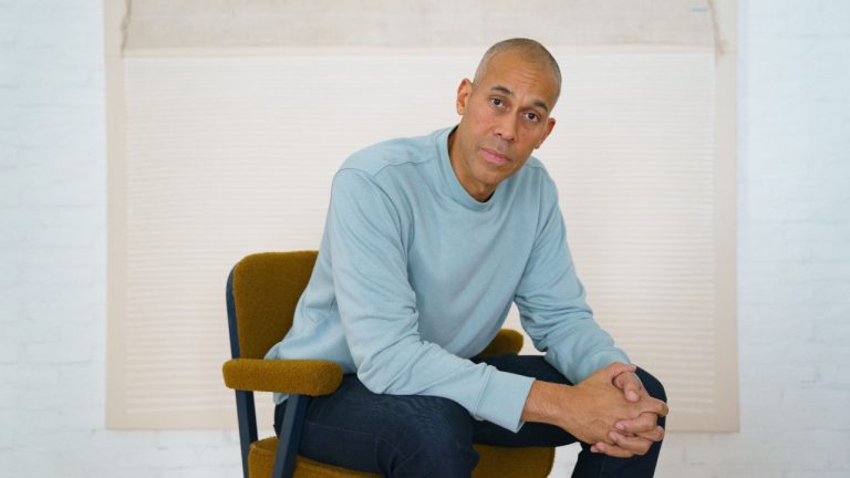 Hubert Davis, director of the film "Black Ice," is photographed in Toronto on Tuesday, September 13, 2022. THE CANADIAN PRESS/Alex Lupul