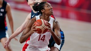 Canada's Kayla Alexander (14). (Charlie Neibergall/AP)