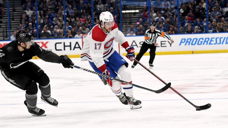 Montreal Canadiens right wing Josh Anderson (17). (Jason Behnken/AP)