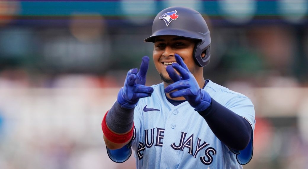 May 3, 2022, TORONTO, ON, CANADA: Toronto Blue Jays catcher