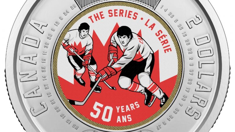 The Royal Canadian Mint is commemorating the 50th anniversary of the Summit Series by issuing a two-dollar coin. (Royal Canadian Mint, via CP)