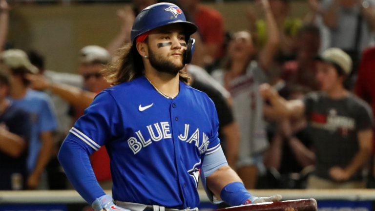 Blue Jays shortstop Bo Bichette has just enjoyed a stretch of hitting that would have seemed extremely unlikely just one week ago. (Bruce Kluckhohn/AP)