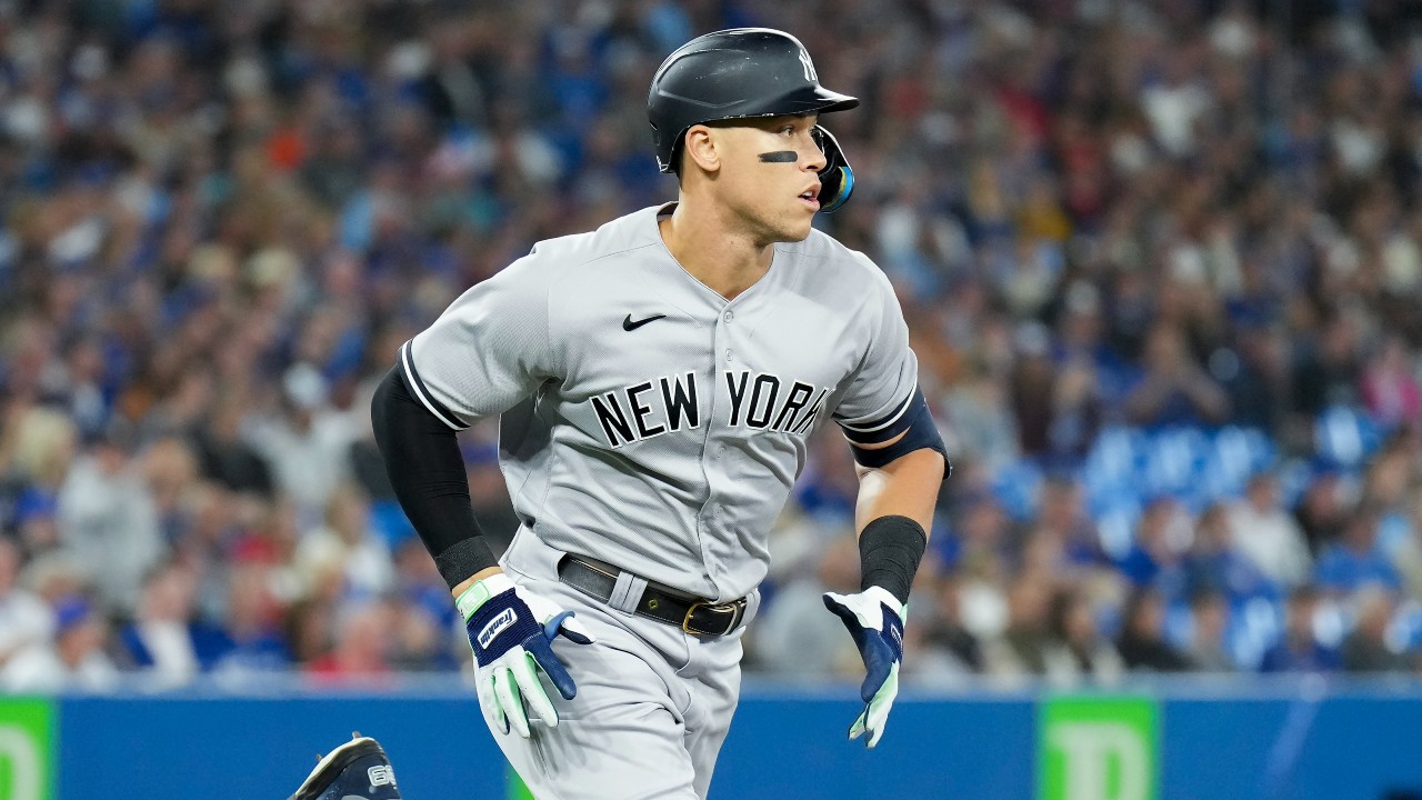 Aaron Judge smashed a massive BP home run to the Rogers Centre