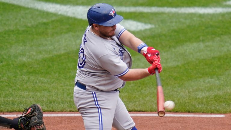 Toronto Blue Jays' Alejandro Kirk is seen in this file photo. (Keith Srakocic/AP) 