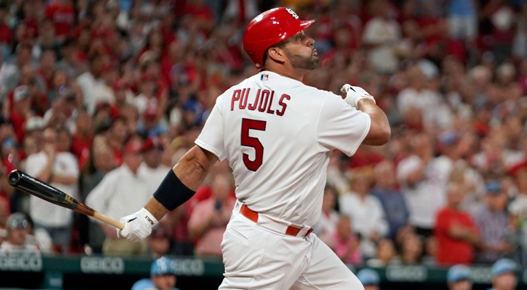 Albert Pujols z Cardinals oddał strzał z dwóch rund i zajął 698. miejsce w wyścigu Homera