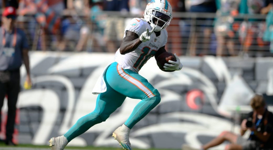 Miami Dolphins WR Tyreek Hill Aims to Break 2,000-Yard Mark This Season -  BVM Sports