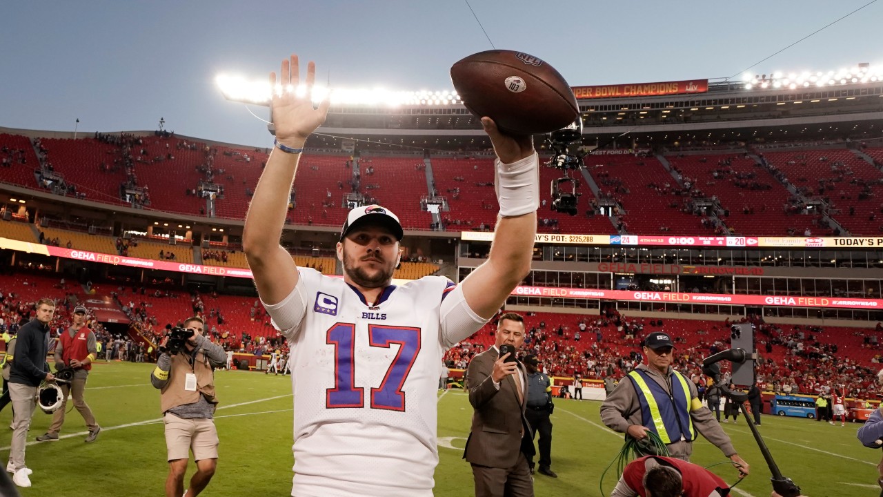 Josh Allen Hurdles a Chiefs Player Again on National TV [WATCH]