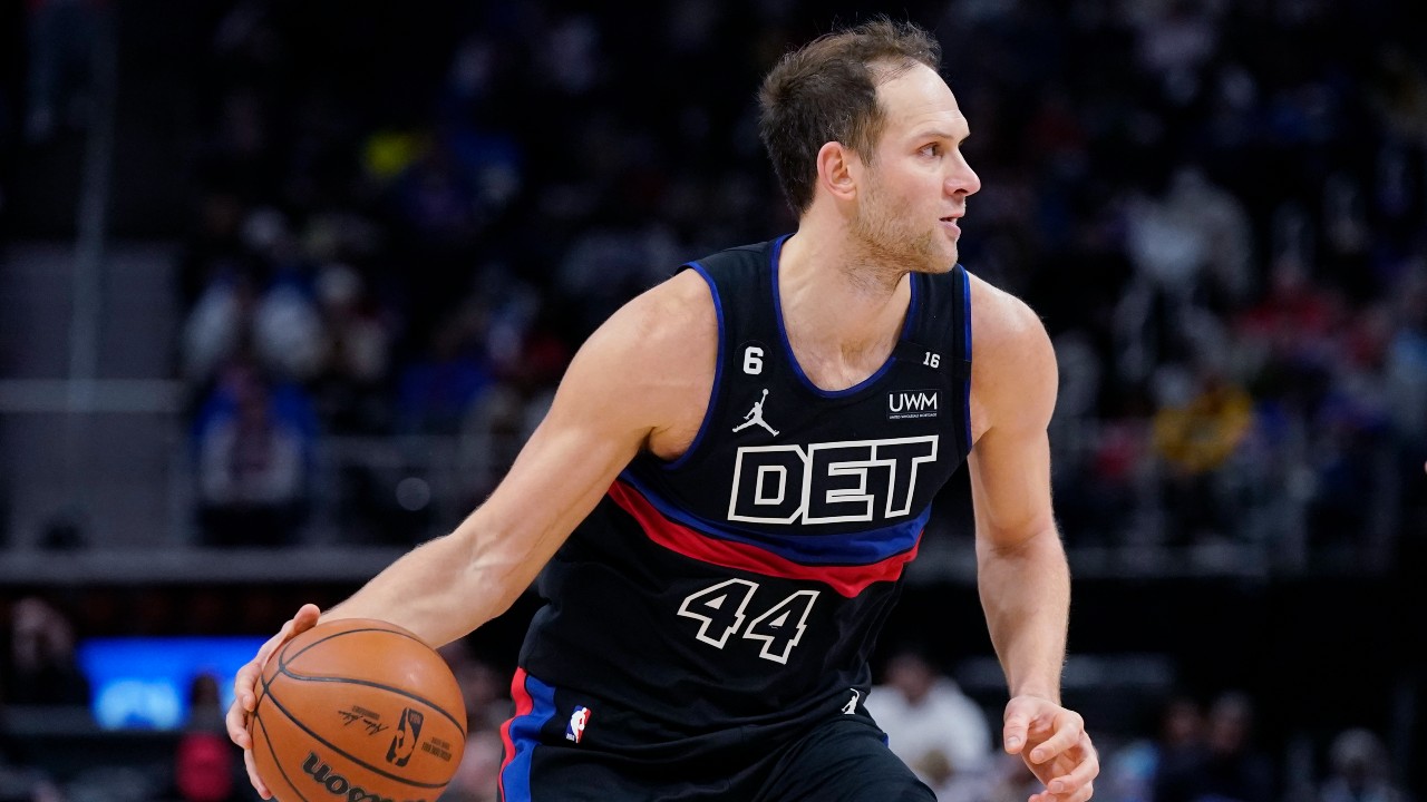 Detroit Pistons Bojan Bogdanovic 44 White Association Edition