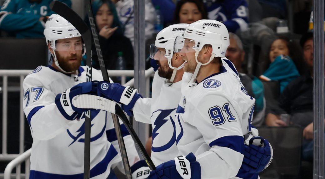 Tampa Bay Lightning Stamkos Kucherov Point Killorn and Hedman