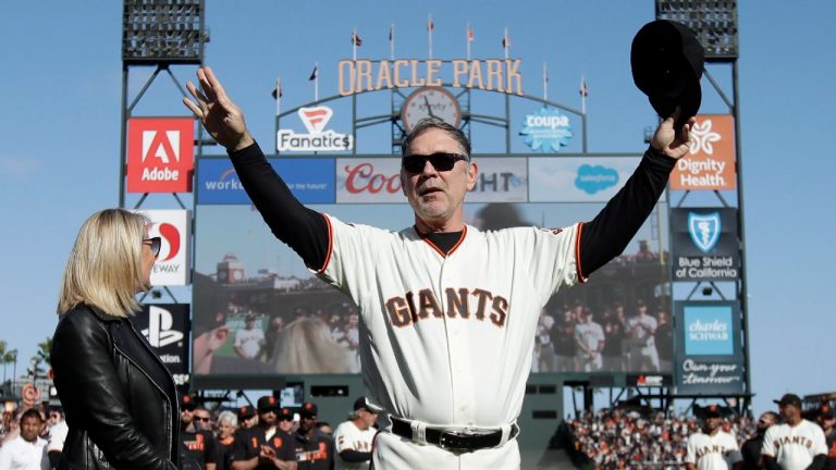 Former San Francisco Giants manager Bruce Bochy has been hired by the Texas Rangers. (Jeff Chiu/AP)