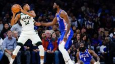 Giannis scores 21, Matthews&#8217; 3 sends Bucks past 76ers