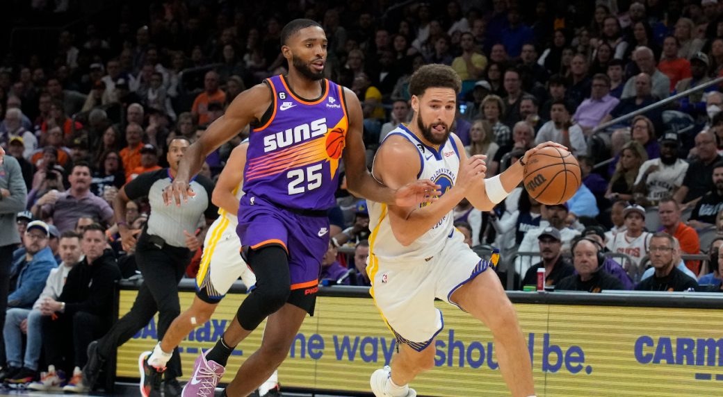 Suns blow out Warriors as Thompson ejected after exchanging words with Booker