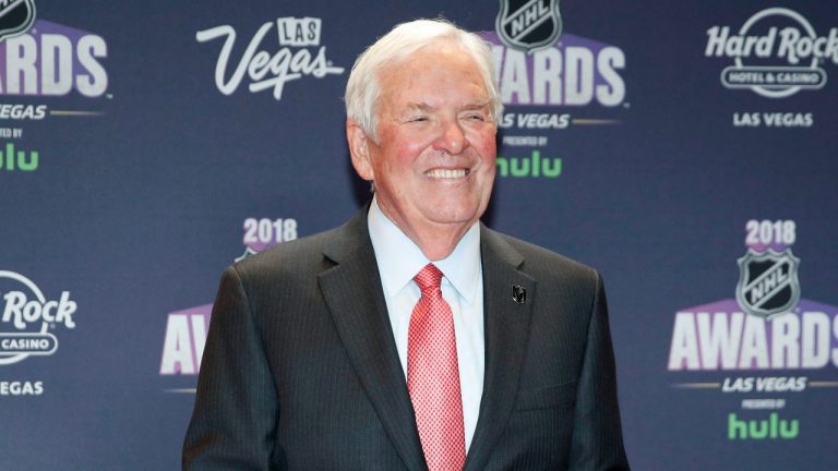 Bill Foley, owner of the Vegas Golden Knights, poses on the red carpet before the NHL Awards, Wednesday, June 20, 2018, in Las Vegas. (John Locher/AP)