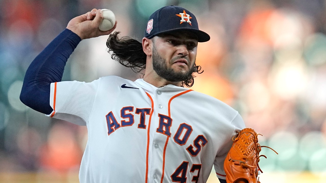 Houston Astros starting pitcher Lance McCullers Jr. and his wife