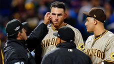 Umps check Padres pitcher Musgrove&#8217;s ears for sticky stuff after request from Mets