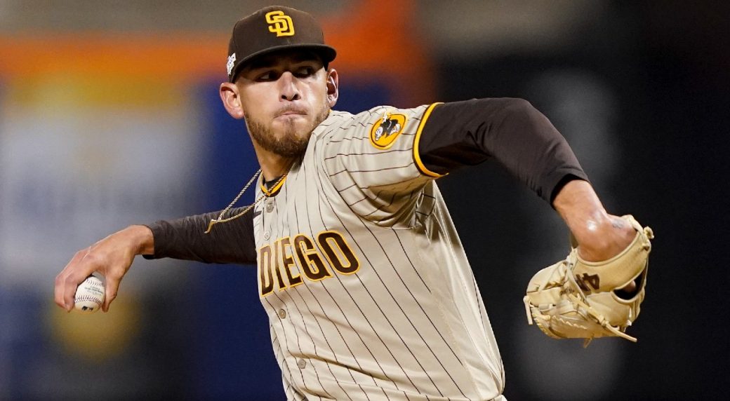 Joe Musgrove in the new pinstripes!!!!1!11 : r/Padres