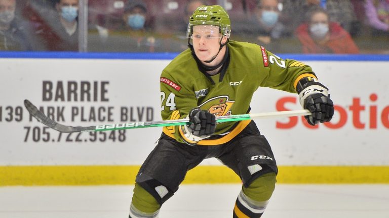 Ty Nelson of the North Bay Battalion. (Terry Wilson /OHL Images)