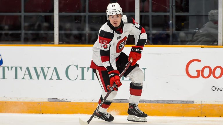 Tyler Boucher of the Ottawa 67's. (Robert Lefebvre/OHL Images)