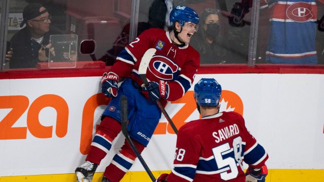 Juraj Slafkovsky scores first career goal as Canadiens rout Coyotes 6-2