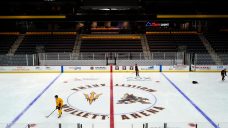 Coyotes praise ice conditions at Mullett Arena, not worried about temporary facilities