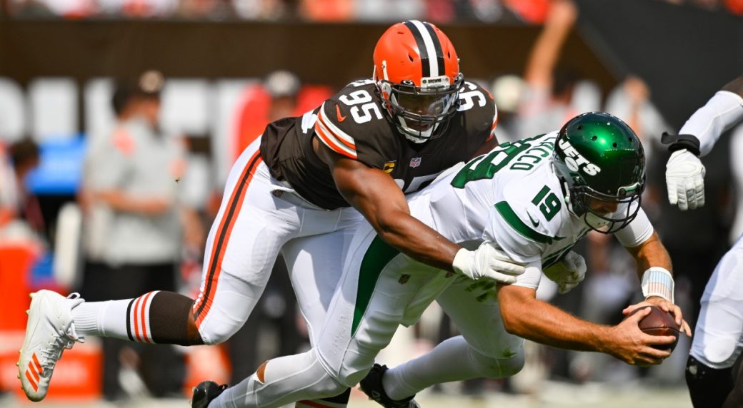 Browns' Myles Garrett ruled out Sunday vs. Falcons following car crash