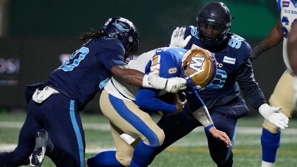 Argonauts dethrone Blue Bombers to win 1st Grey Cup title since