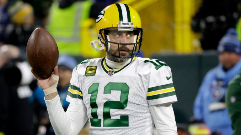 Tennessee Titans wide receiver Mason Kinsey warms up before an NFL football game against the Tennessee Titans, Thursday, Nov. 17, 2022, in Green Bay, Wis. (Mike Roemer/AP)