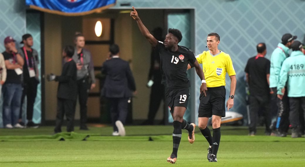 Why is Alphonso Davies not playing for Canada in World Cup qualifying?