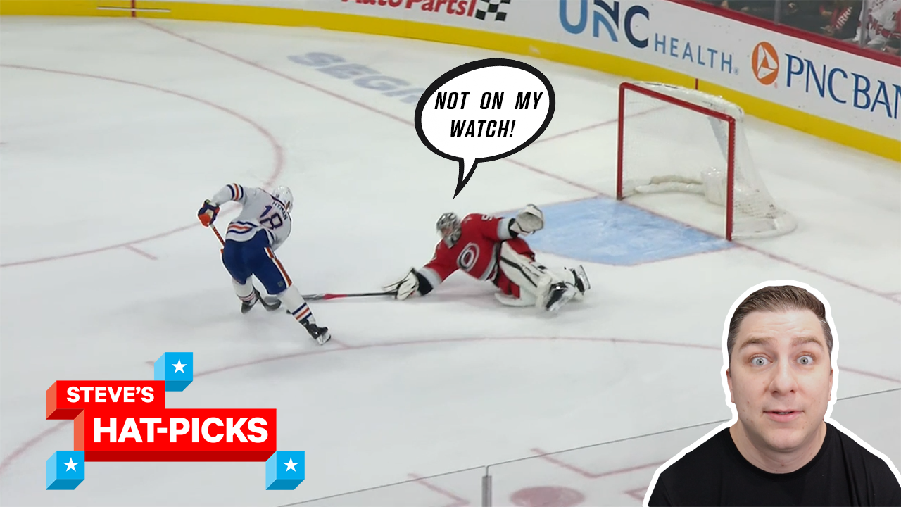 NHL Plays Of The Week The GREATEST Poke Check You Will Ever See! Steves Hat-Picks