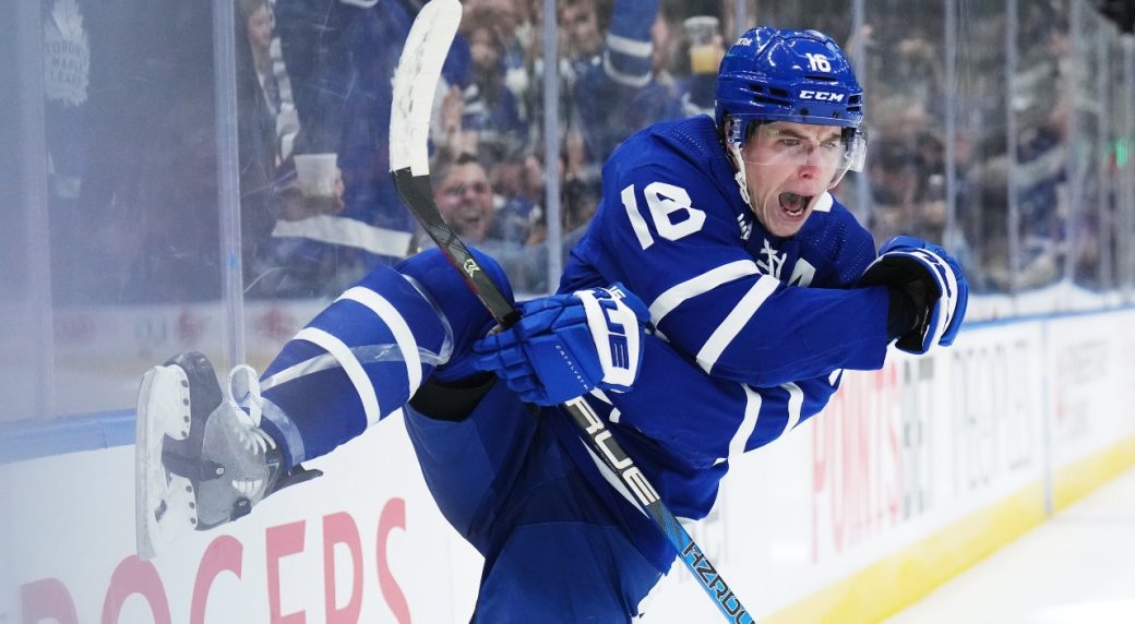Mitch Marner extends Maple Leafs-record points streak to 21 games