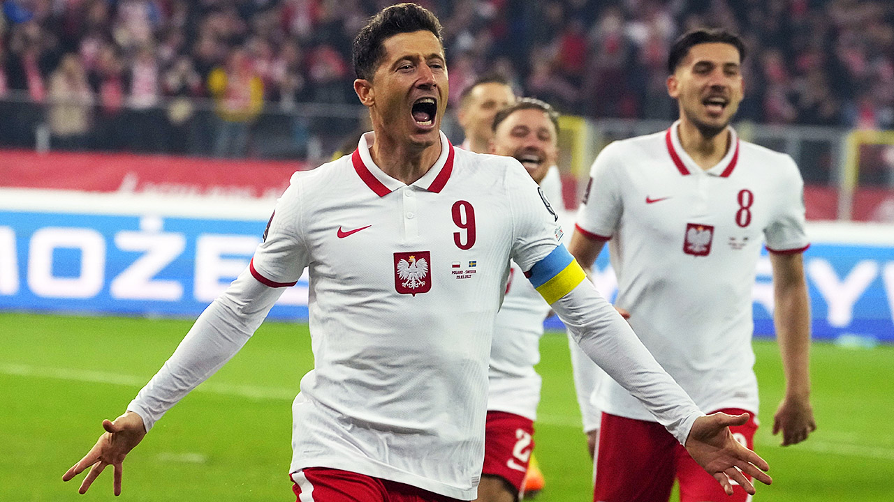 A striker who will need no introduction to opposing team's defences at teh World Cup: Poland captain Robert Lewandowski. (Czarek Sokolowski/AP)