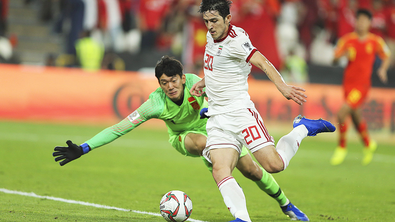 If Sardar Azmoun can recover from injury in time for the World Cup, he's sure to be Iran's main threat up front. (Kamran Jebreili/AP)