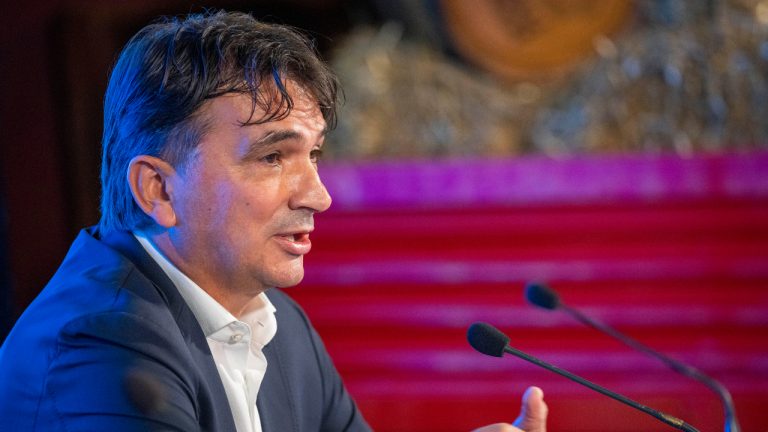 Croatia's head coach Zlatko Dalic announces national soccer team squad for the upcoming World Cup in Qatar, in Zagreb, Croatia, Wednesday, Nov. 9, 2022. (Darko Bandic/AP)