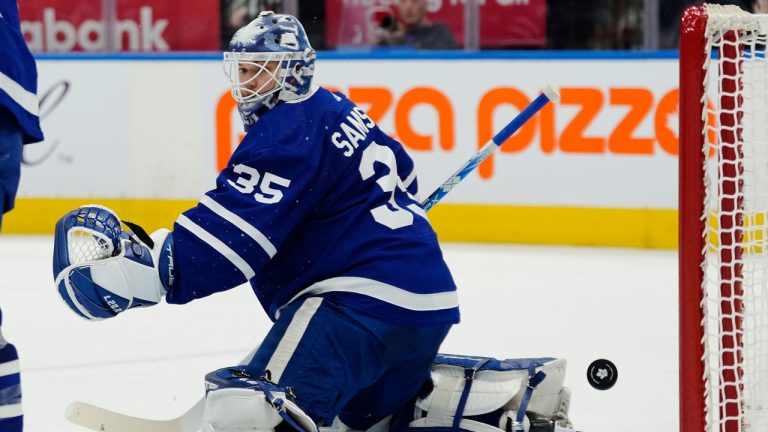 Toronto Maple Leafs' goaltender Ilya Samsonov (35). (Frank Gunn/CP)