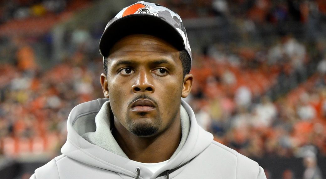 Deshaun Watson, back at the Browns facility on Monday, has kept in close  contact with the QBs during his ban 