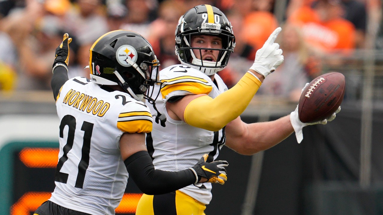 Steelers' TJ Watt practices, says knee is OK after cut block