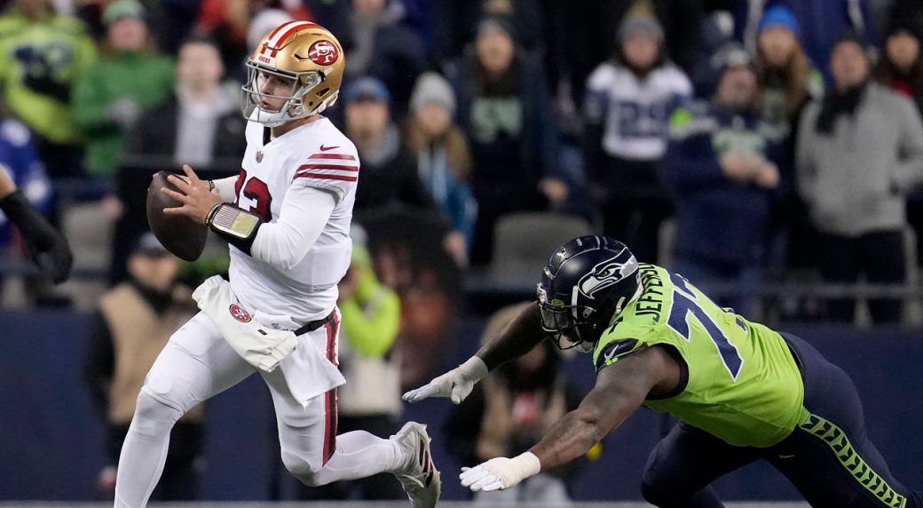 Purdy, 49ers topple Seahawks to clinch NFC West title, playoff berth