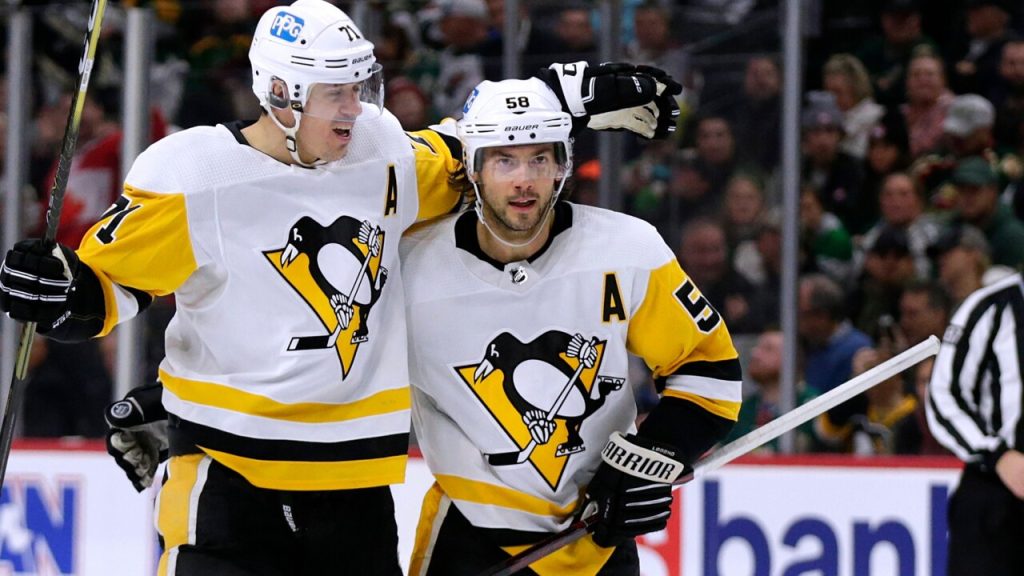 Before tonight's game, Kris Letang was honored by his teammates