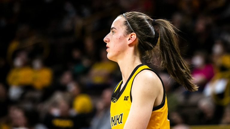 Iowa guard Caitlin Clark (22). (Joseph Cress/Iowa City Press-Citizen via AP)