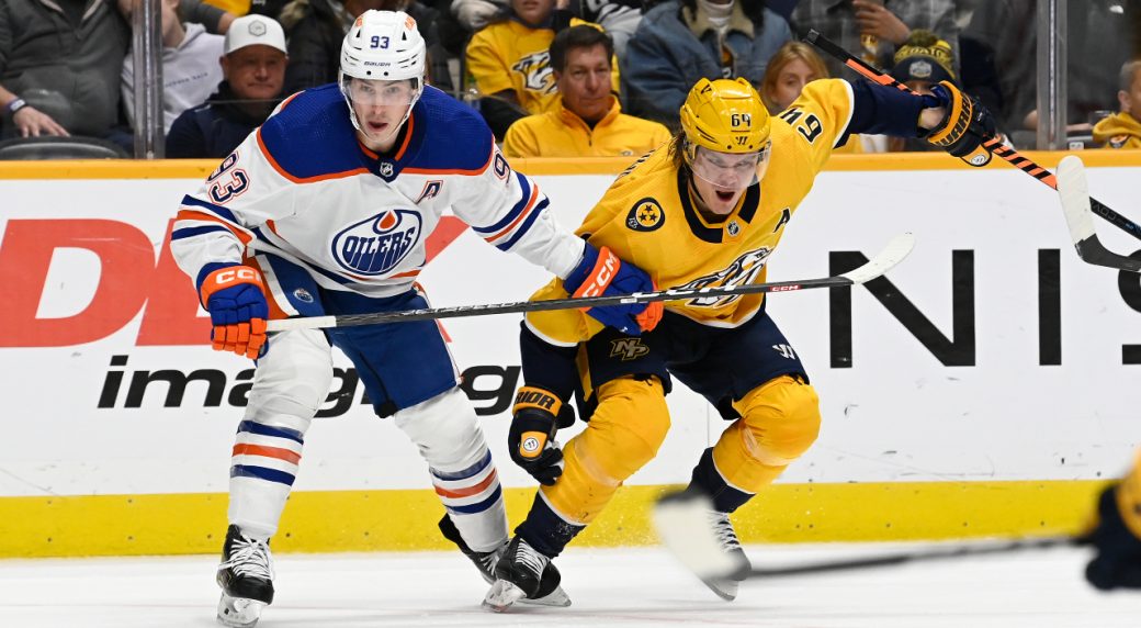 Oilers extend losing skid to three as Predators snap streak of their own