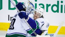 &#8216;A hard-fought road game&#8217;: Canucks battle back vs. Flames for well-earned shootout win