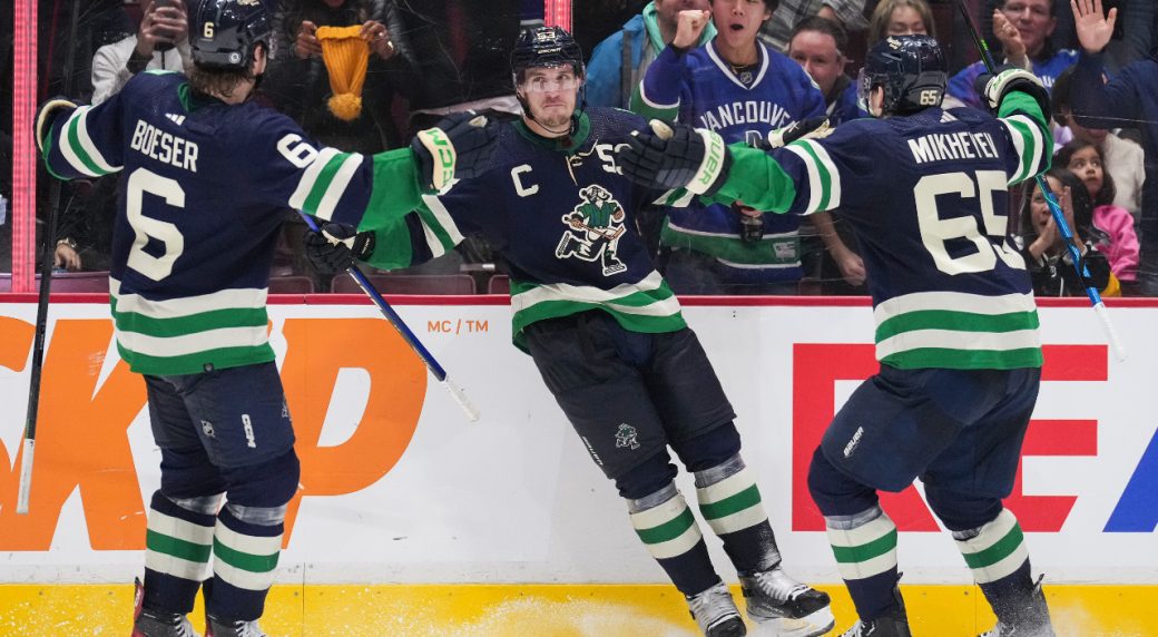 Horvat Tallies Four Points As Canucks Dominate Sharks For Third ...