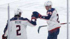 Happy return: Back from injury, Laine leads Blue Jackets past old Jets team