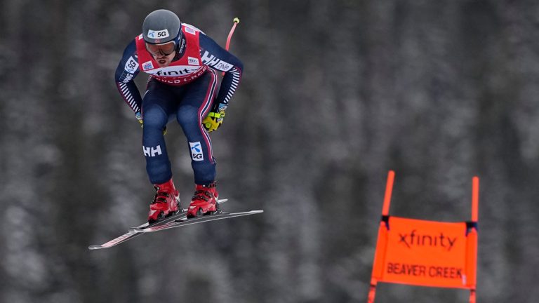 Norway's Aleksander Aamodt Kilde competes during a men's World Cup downhill skiing race Saturday, Dec. 3, 2022, in Beaver Creek, Colo. (John Locher/AP)