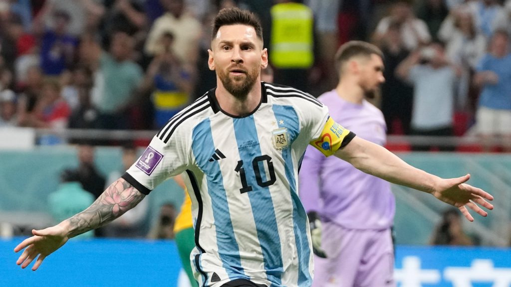 Men in Blazers on X: Messi in Argentina Women's World Cup Kit. Great shirt,  decent player. 