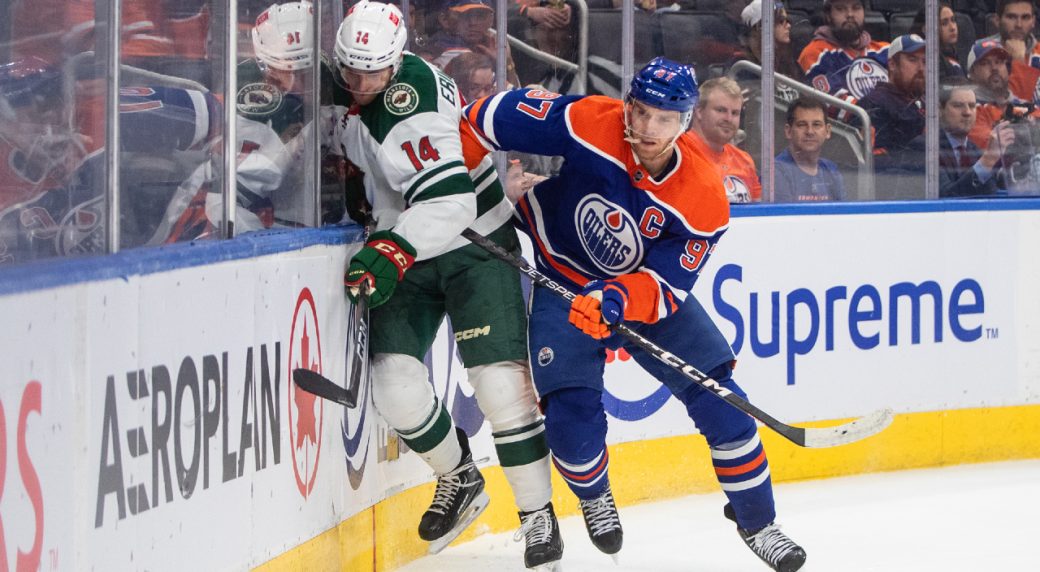 McDavid extends goal streak to seven games, Oilers take care of Wild
